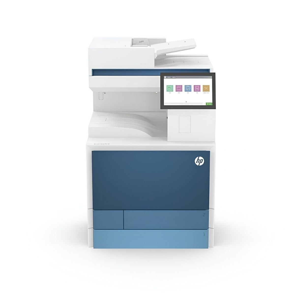 HP Color LaserJet Managed MFP E87750dn A3 colour photocopier printer scanner front view