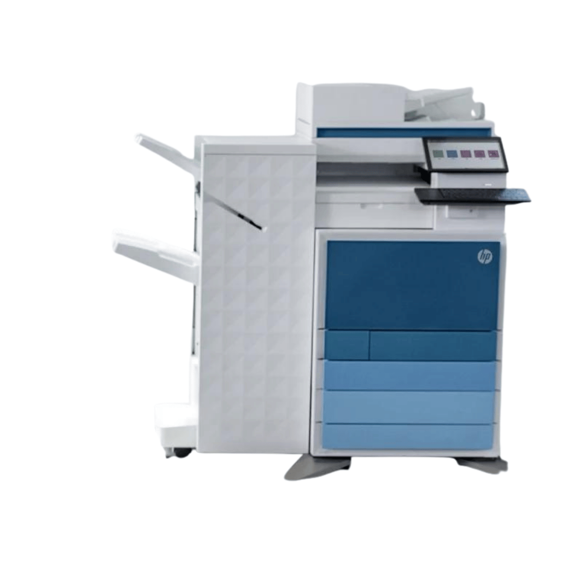 HP LaserJet Managed MFP E82650dn A3 black and white photocopier machine front view