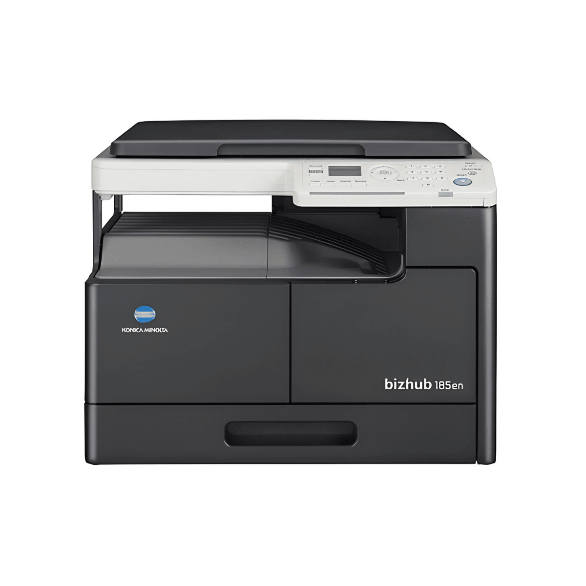 Konica Minolta bizhub 185en compact A3 mono copier printer scanner front view