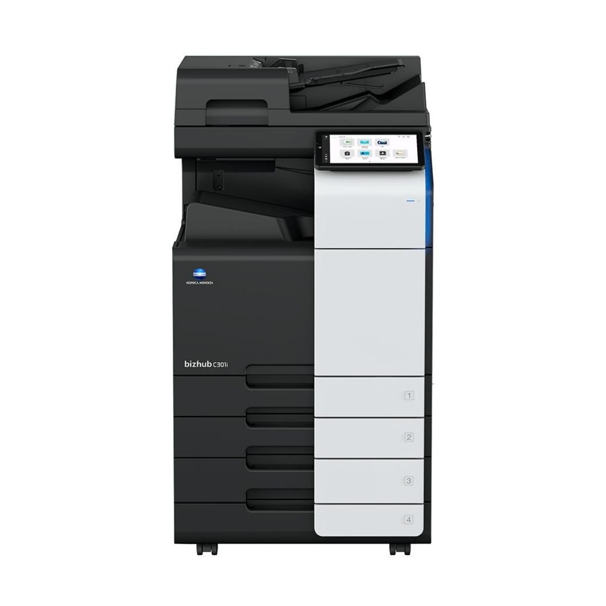 Konica Minolta bizhub C301i A3 colour photocopier printer scanner with tablet style panel