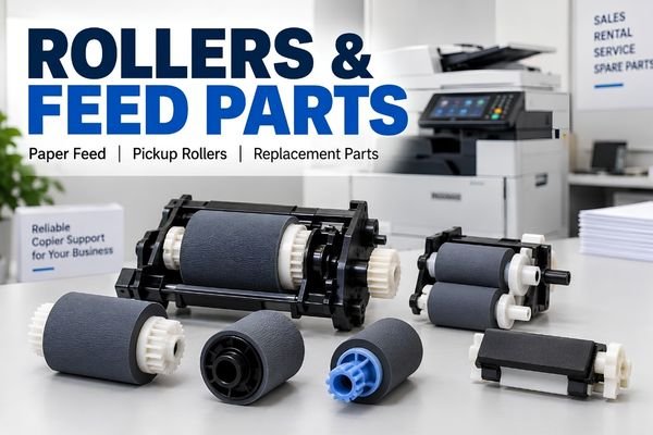 Photocopier rollers and feed parts
